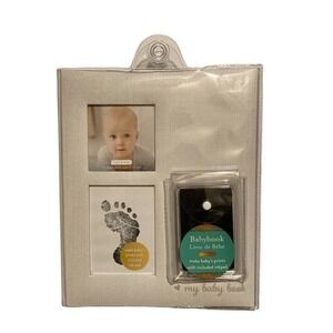 Kate & Milo Gray NEUTRAL Baby's First Year Memory Book Baby Milestones Boy Girl